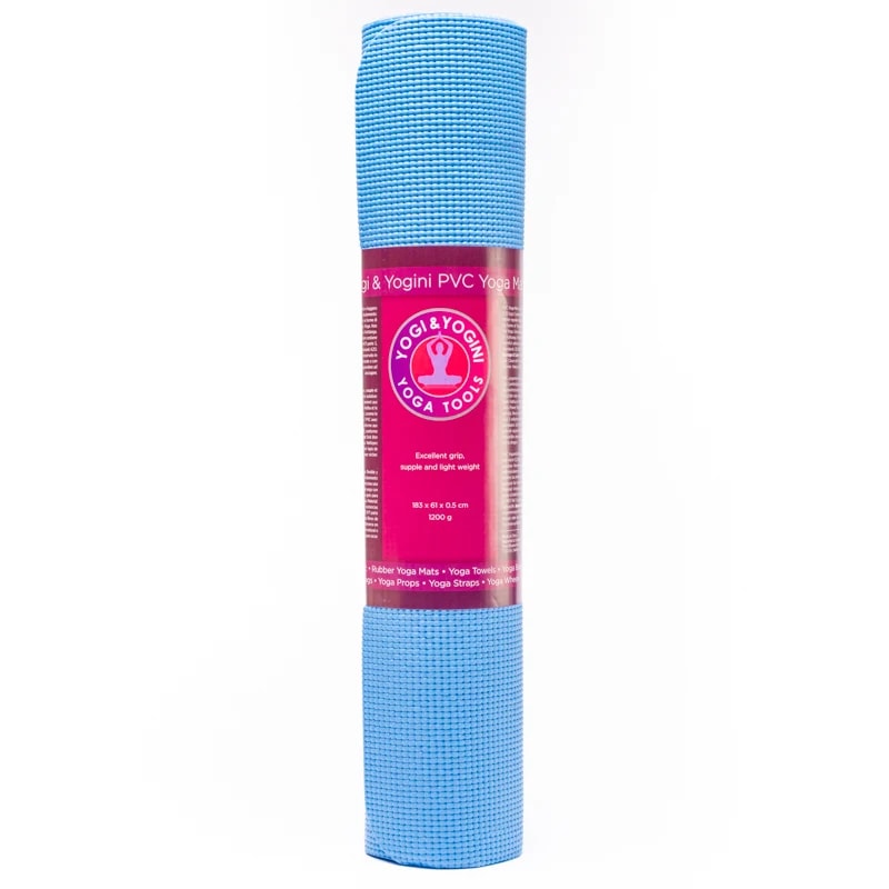 Yoga & Yogini Yogamat Blauw 0,5cm